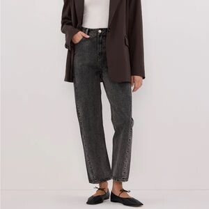 DISSH FINN WASHED BLACK TWISTED SEAM JEAN NWT